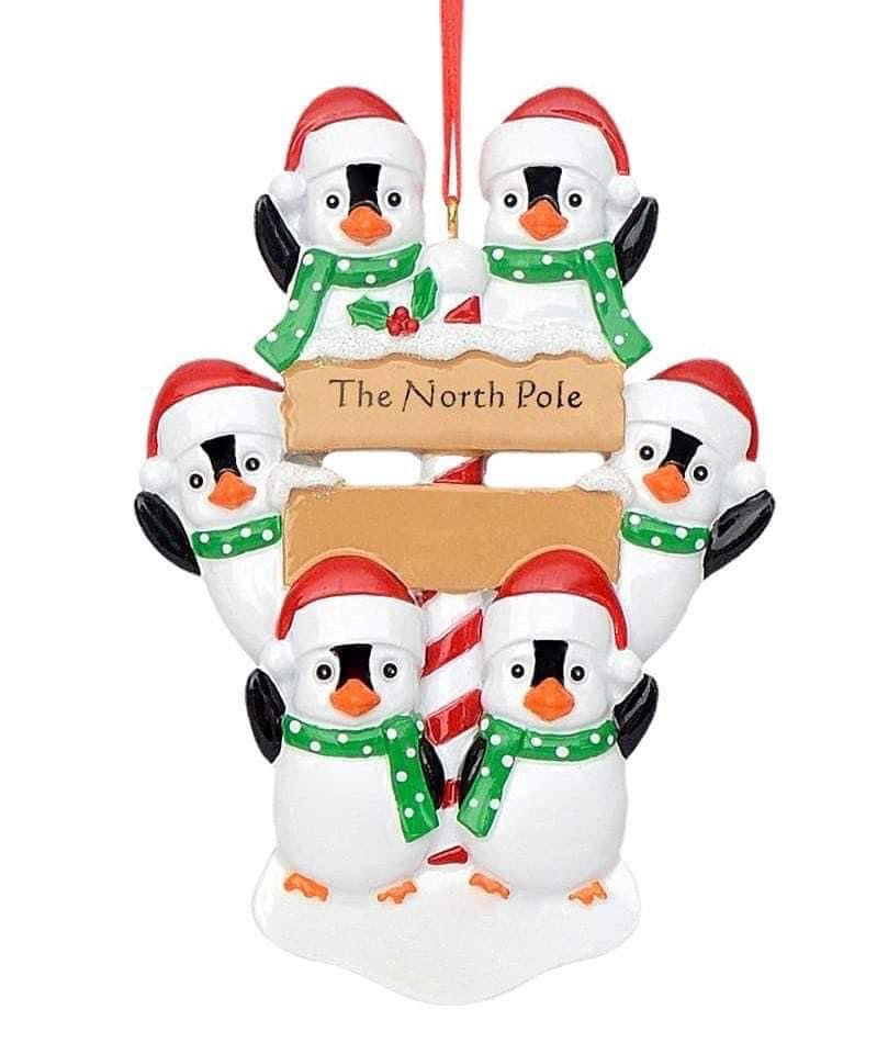 Personalized Penguin Family Tree Or aments