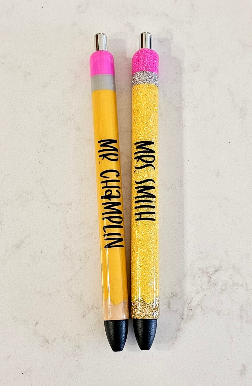 Refillable Glitter Pencil Pen