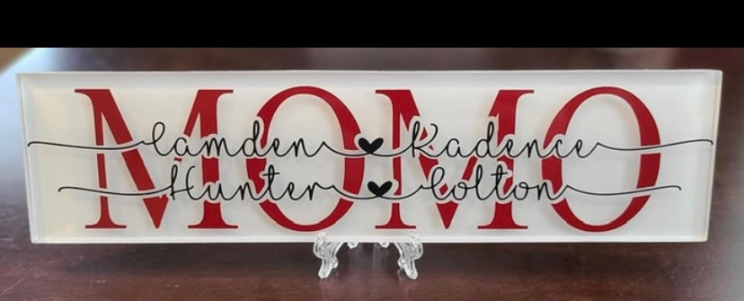 Personalized MOM Sign