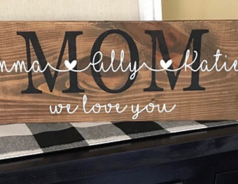 Personalized MOM Sign
