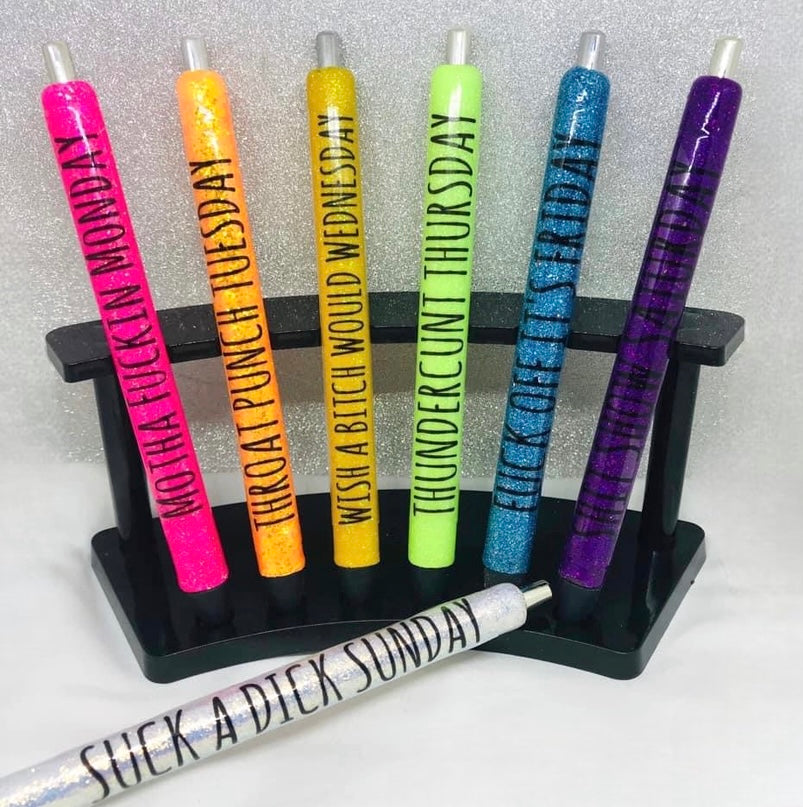 Weekday Glitter Pen Set