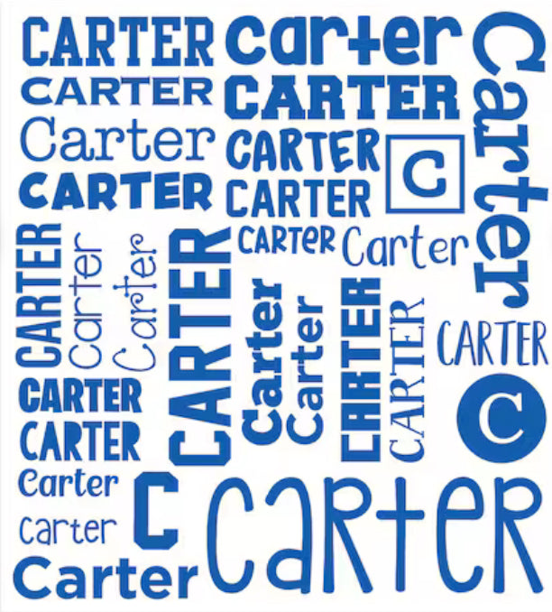Personalized Vinyl Sticker Sheet