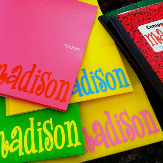 Personalized Vinyl Sticker Sheet