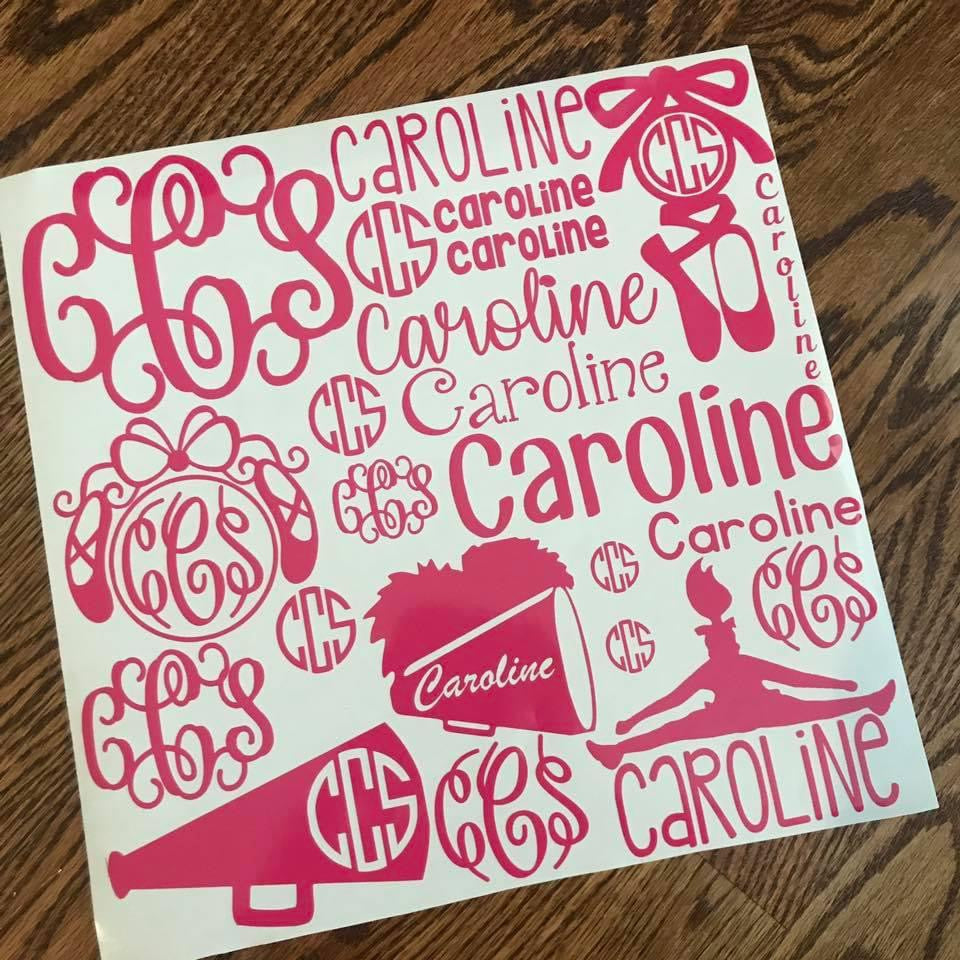 Personalized Vinyl Sticker Sheet