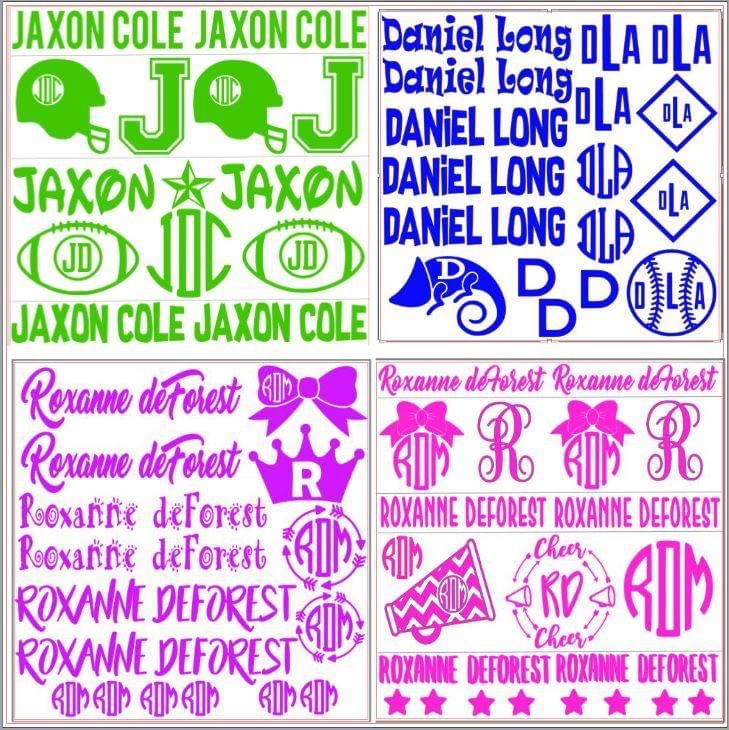 Personalized Vinyl Sticker Sheet