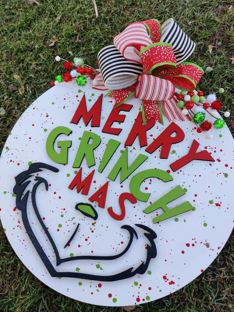 "Merry Grinchmas" Door Hanger