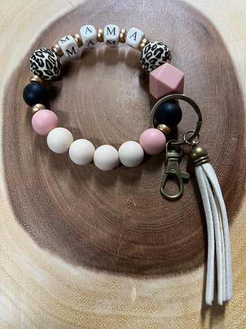 MAMA Silicone Beaded Keyring