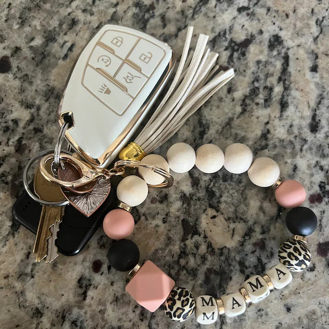 MAMA Silicone Beaded Keyring