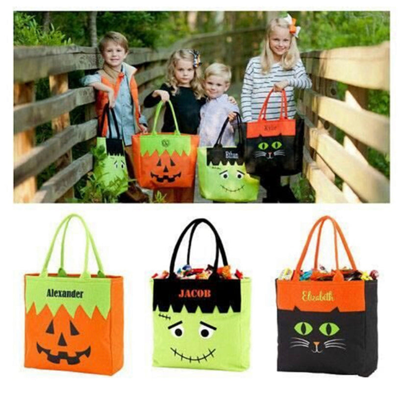 Personalized Halloween Trick or Treat Bags