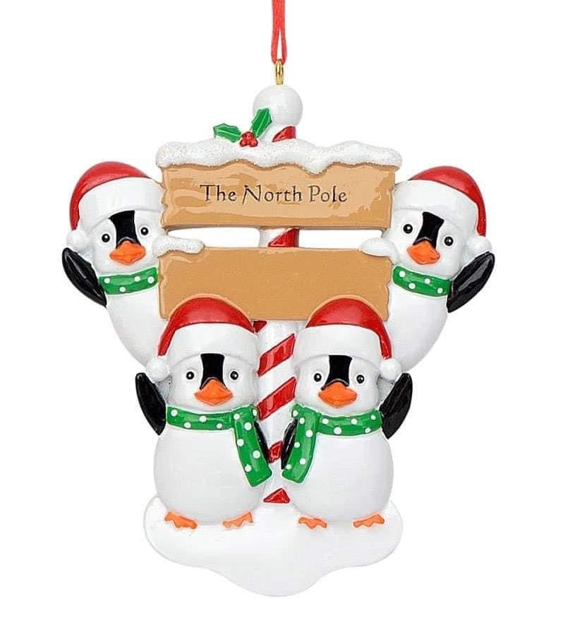 Personalized Penguin Family Tree Or aments