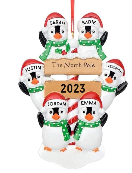 Personalized Penguin Family Tree Or aments
