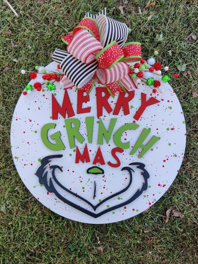"Merry Grinchmas" Door Hanger